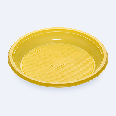 тарелка десертная d-165мм желтая (100шт)