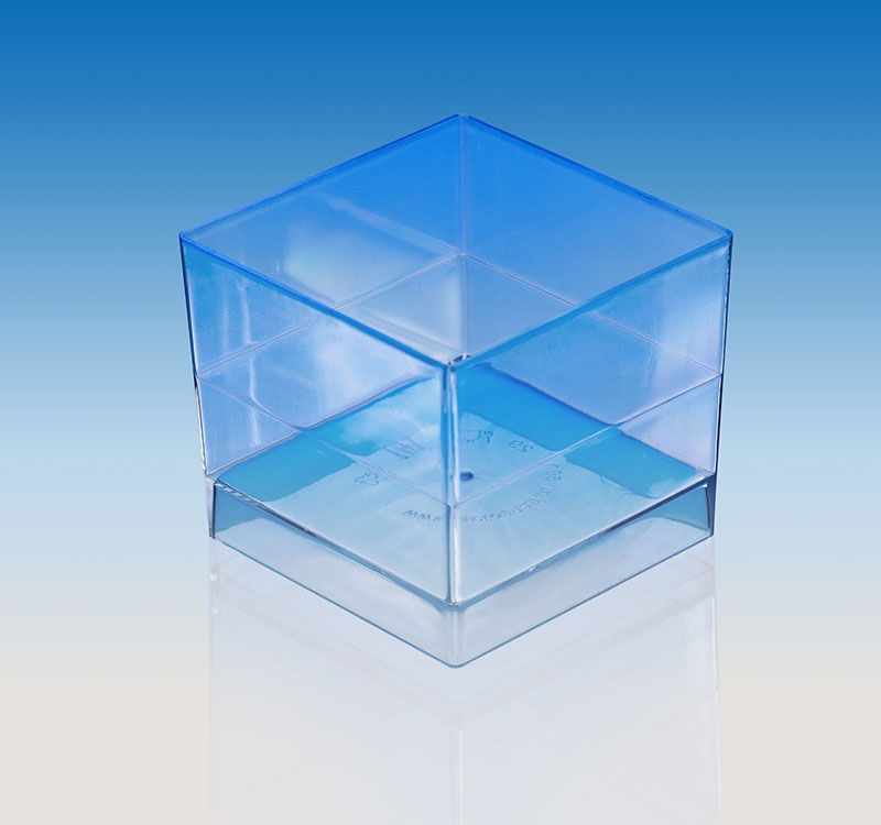 форма для закусок и комплиментов куб 60мл, прозрачная /15/240/