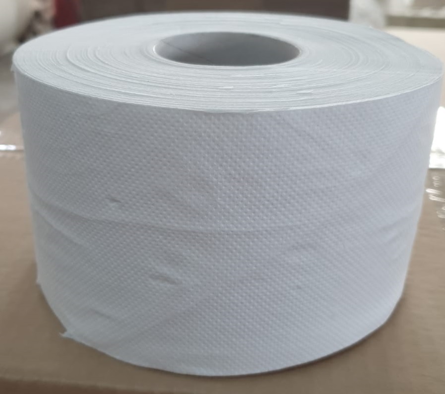 бумага туалетная 1-слойная, белая, 180м d-195мм (12/уп)