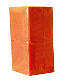 салфетки бумажные 240х240мм,1-слойные (400шт) оранжевые (18)