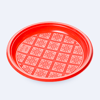 тарелка закусочная бессекционная d-205мм красная (50шт)