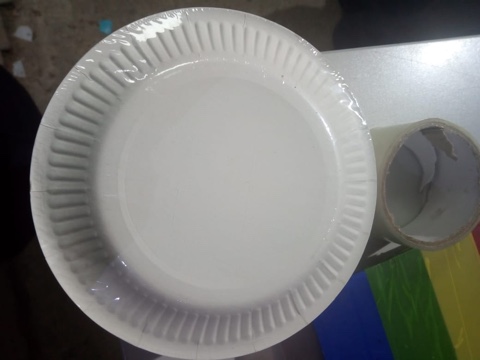 тарелка бумажная d-180мм snack plate, мелованная белая (100 штук)