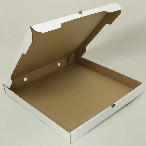 коробка п/пиццу 500х500х50мм белая, гофрокартон /25шт/уп/