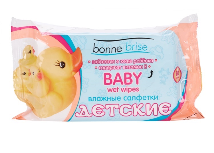 Салфетки влажные (60шт.) Детские BONNE BRISE /32/ салфетки влажные (60шт.) детские bonne brise /32/