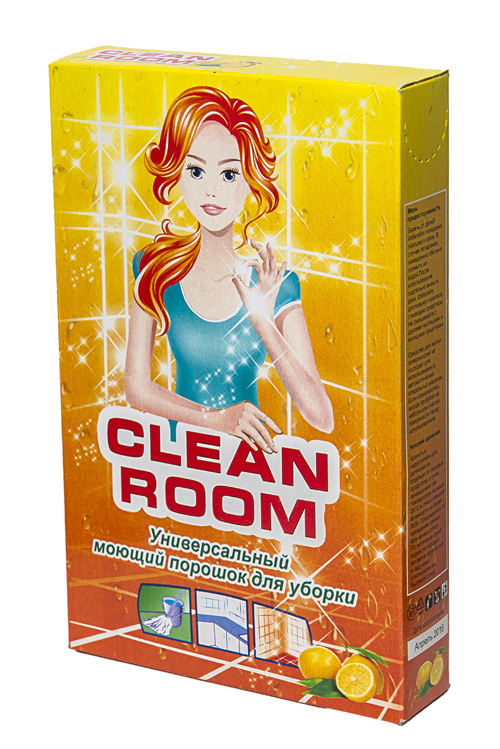 средство для мытья поверхностей  400гр clean room /36/